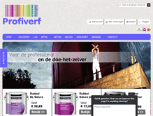 Tablet Screenshot of profiverf.nl